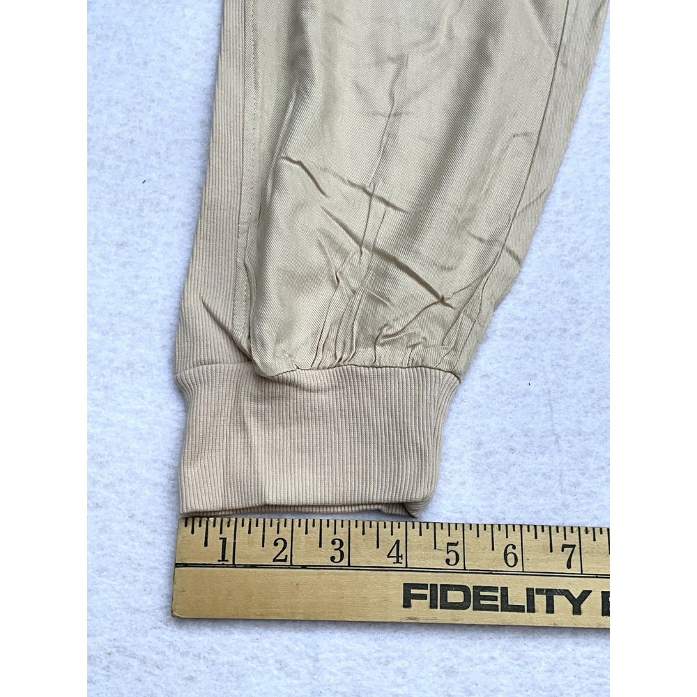 Guess Chic Beige Linen Blend Joggers Size Large 03GB00 W7KD0 NEW WITHOUTOUT TAGS - Picture 4 of 11
